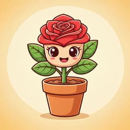 Rose mascot character