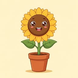 Sunflower mascot character